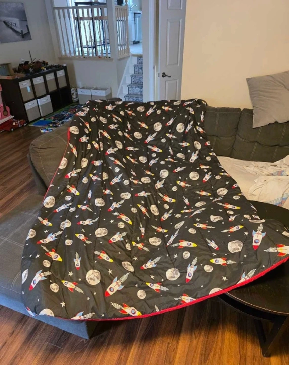 Kids Twin Size Space Comforter