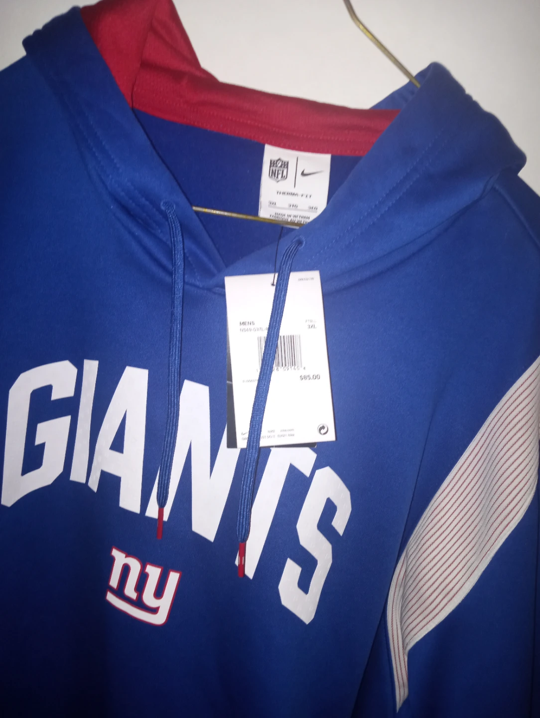 New York Giants Nike Therma-Fit Hoodie - photo 5