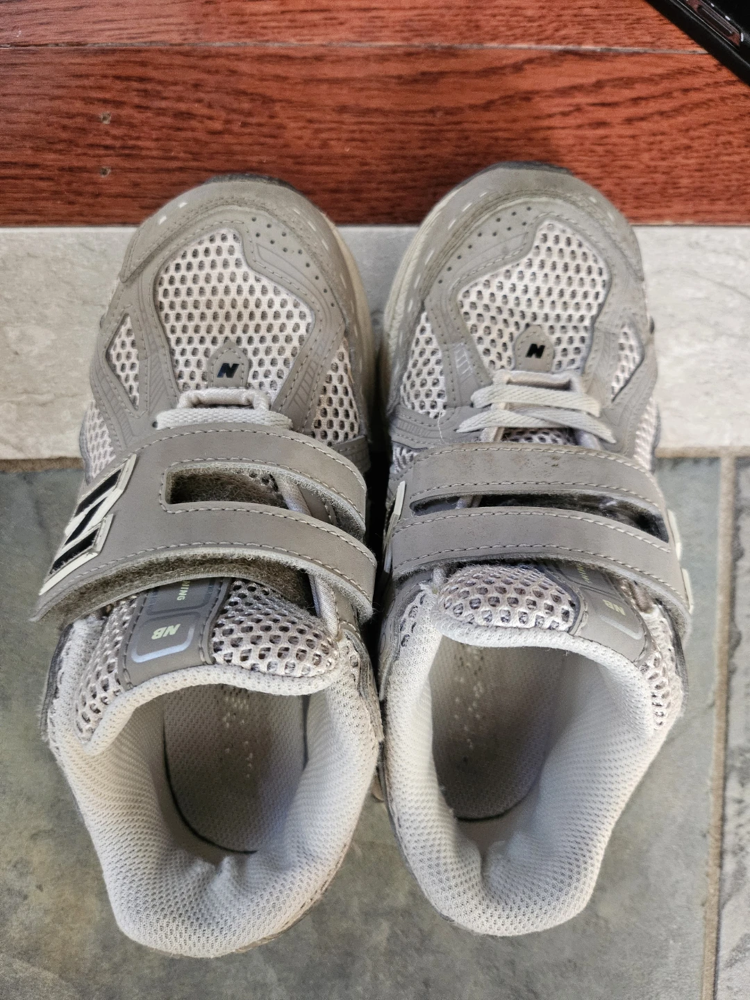 Two Pairs of Kids Sneakers: New Balance and Adidas - photo 3