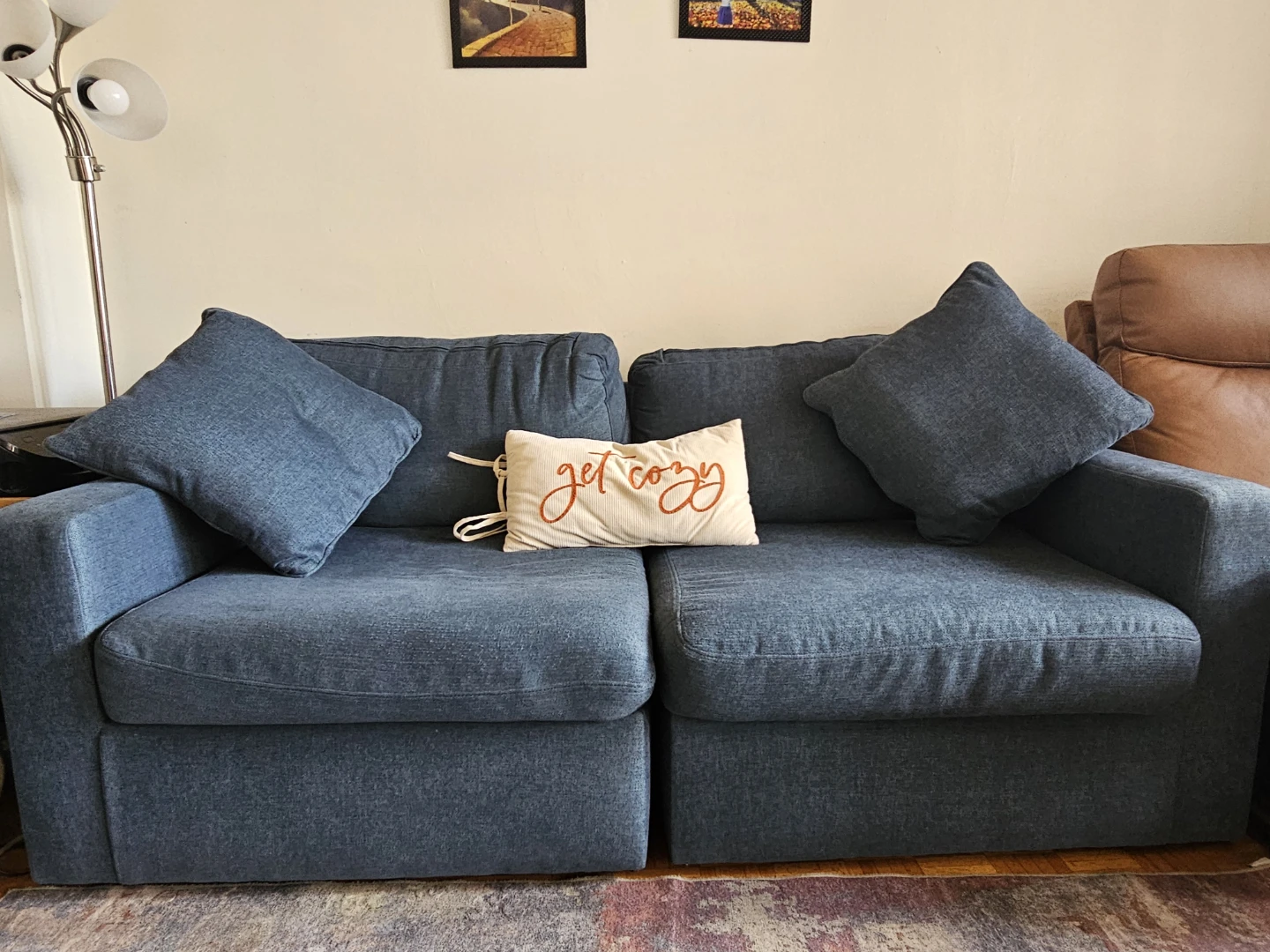 Ashleys Modmax Blue Modular Sofa Section - photo 2