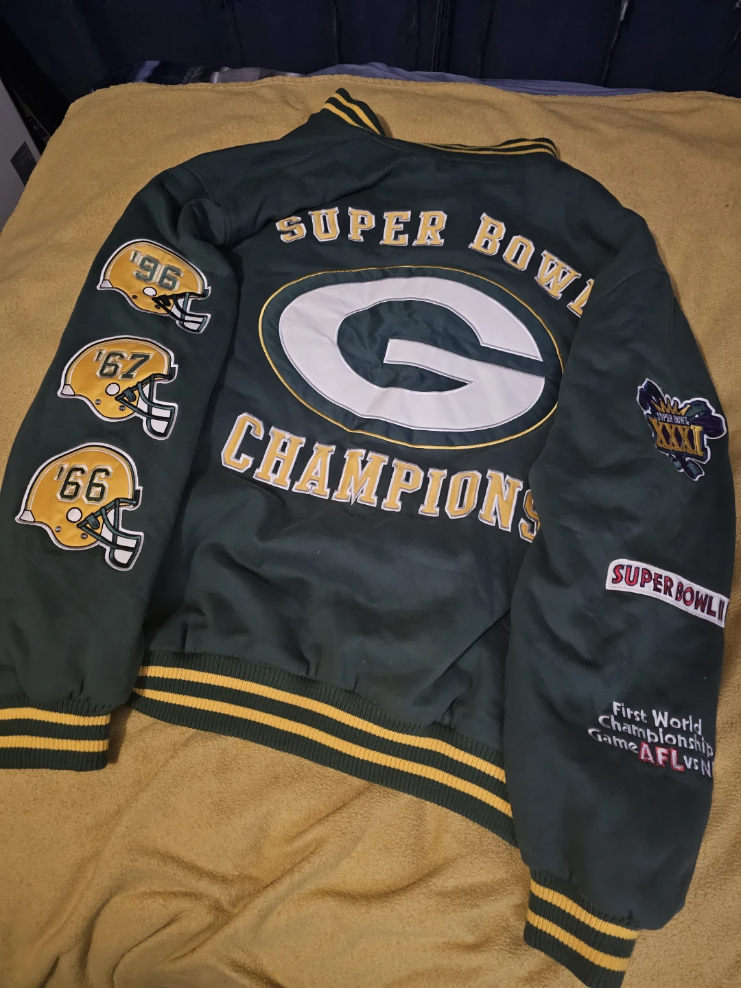Green Bay Packers Super Bowl Champions Jacket - photo 4