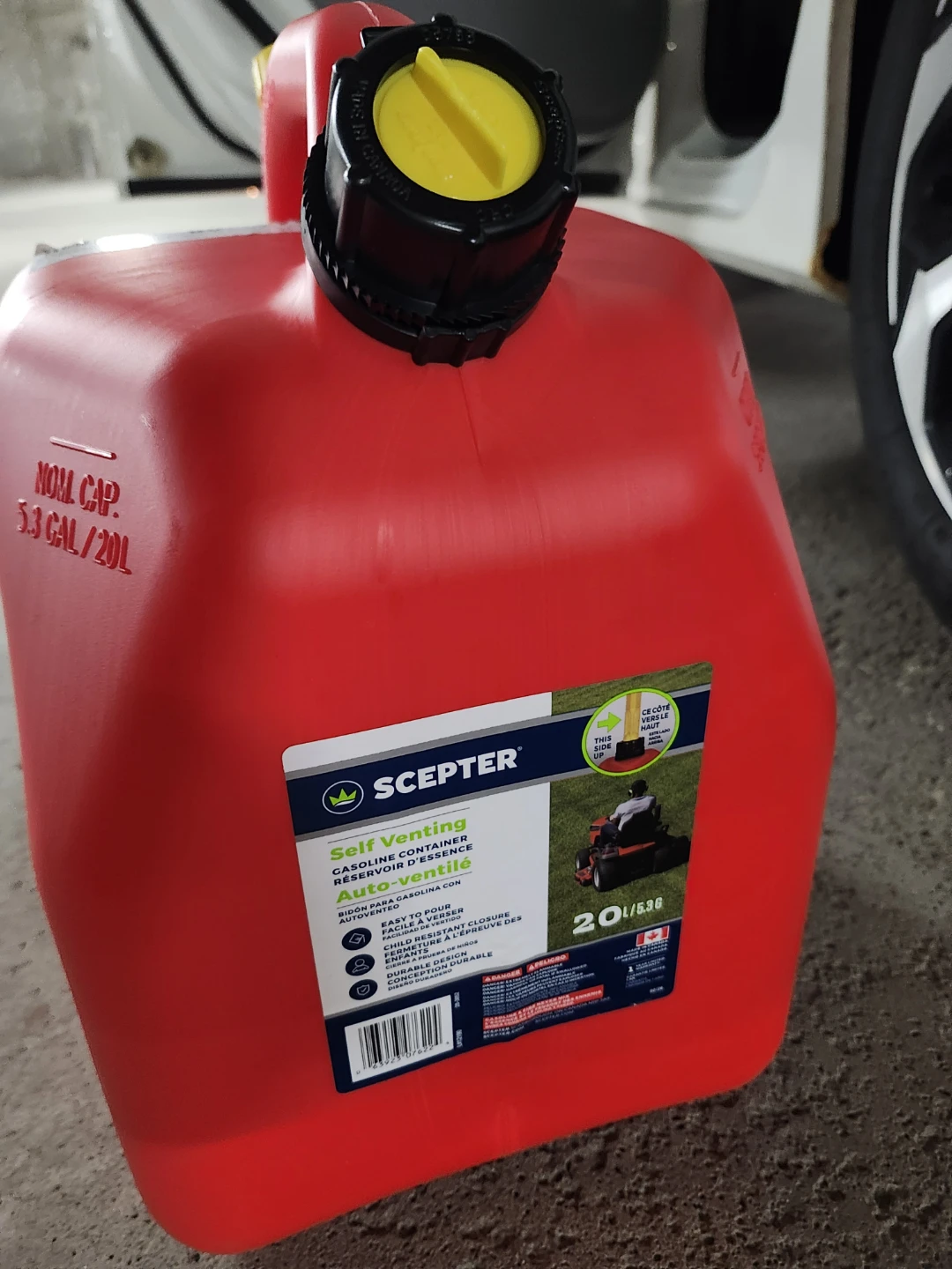 Scepter 20L Self Venting Gasoline Container