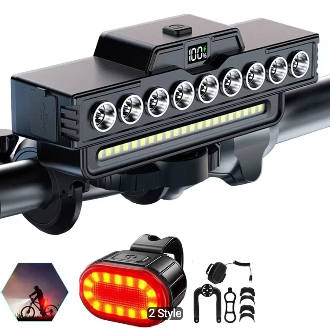 30 LED Bicycle Headlight and Tail Light Set