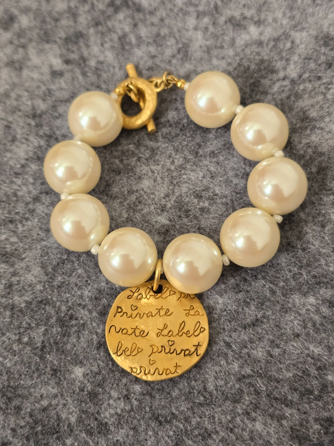 Private Label  Beautiful faux pearl bracelet