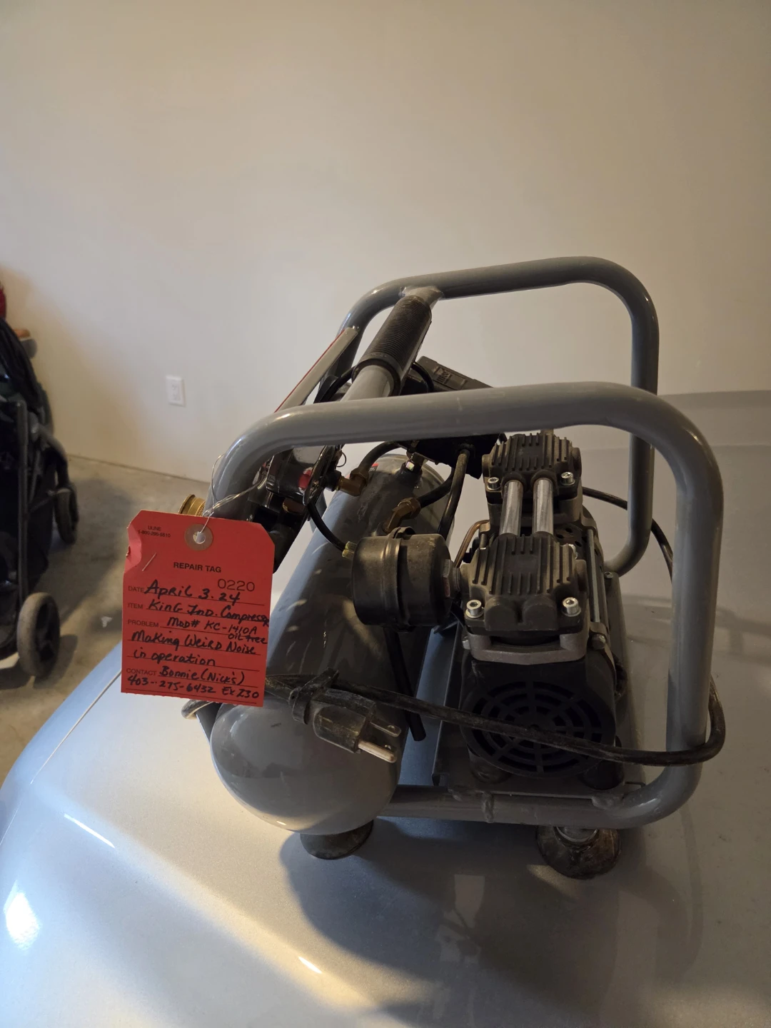 King Industrial Ultra Quiet Air Compressor KC-1410A - photo 4