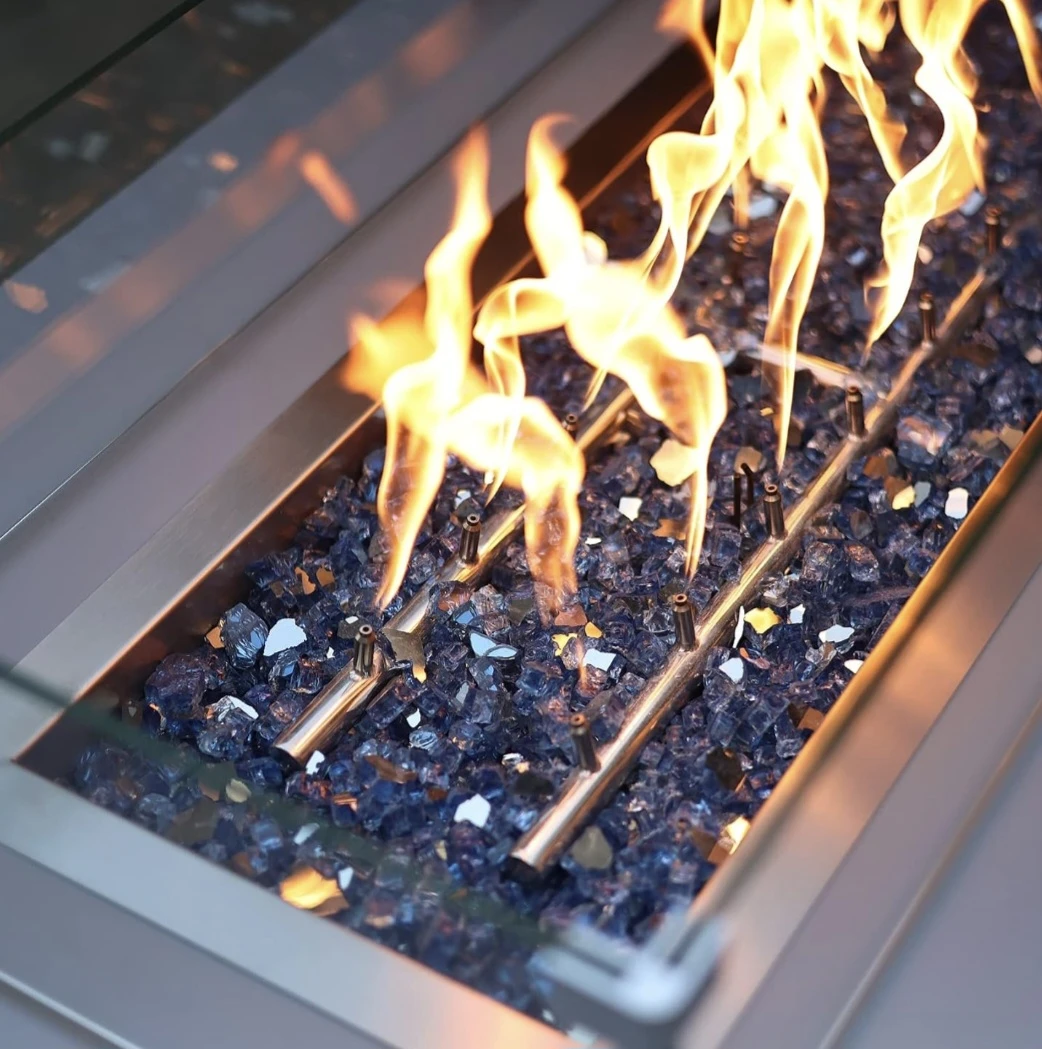 Stanbroil 10lbs Tempered Fire Glass 1/4" Pacific Blue - photo 2