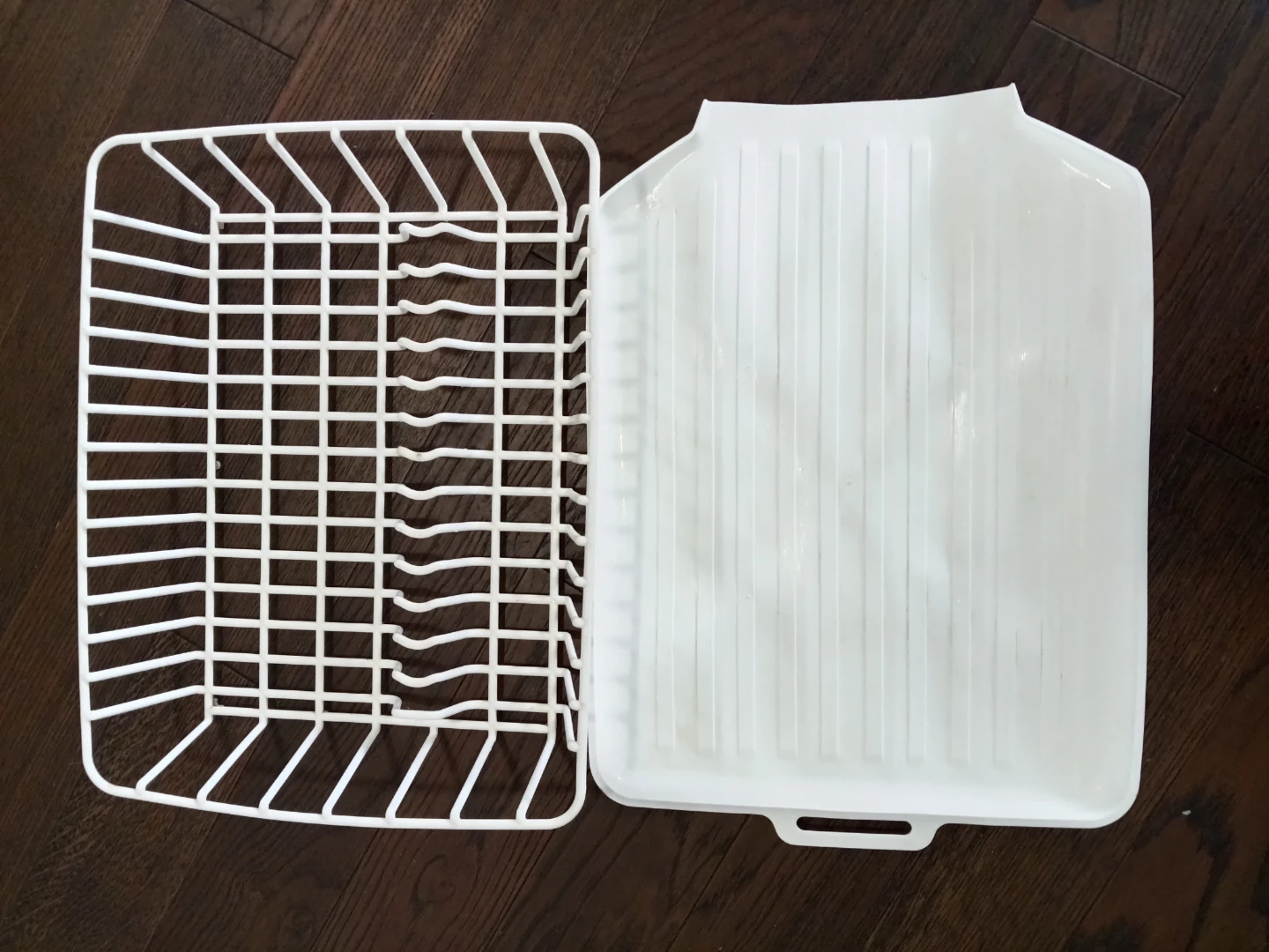 White Plastic Dish Drying Rack - photo 3