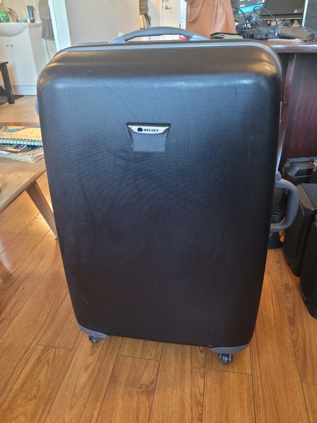 Delsey hard shell luggage