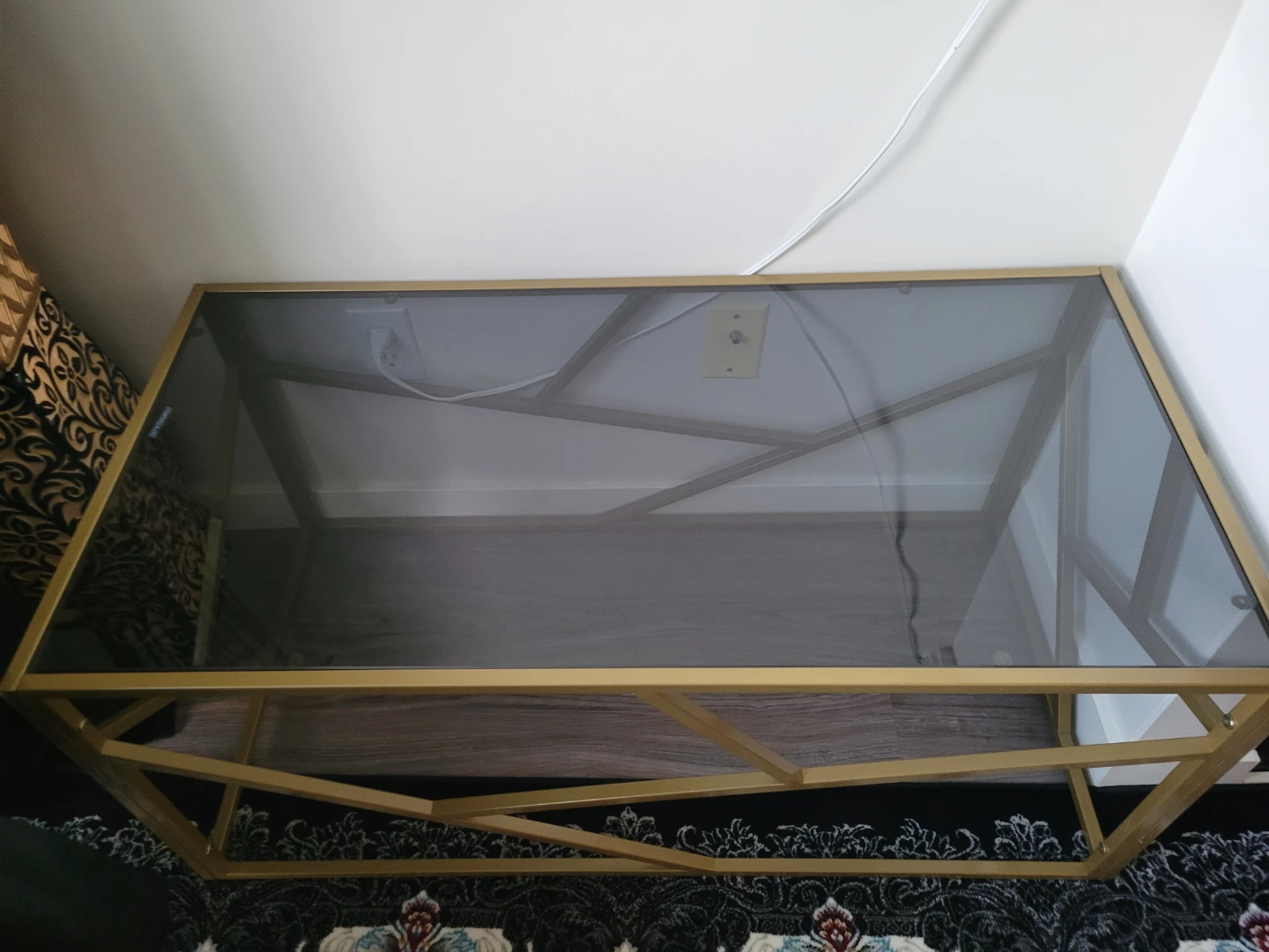 Gold and Glass Coffee Table - photo 4
