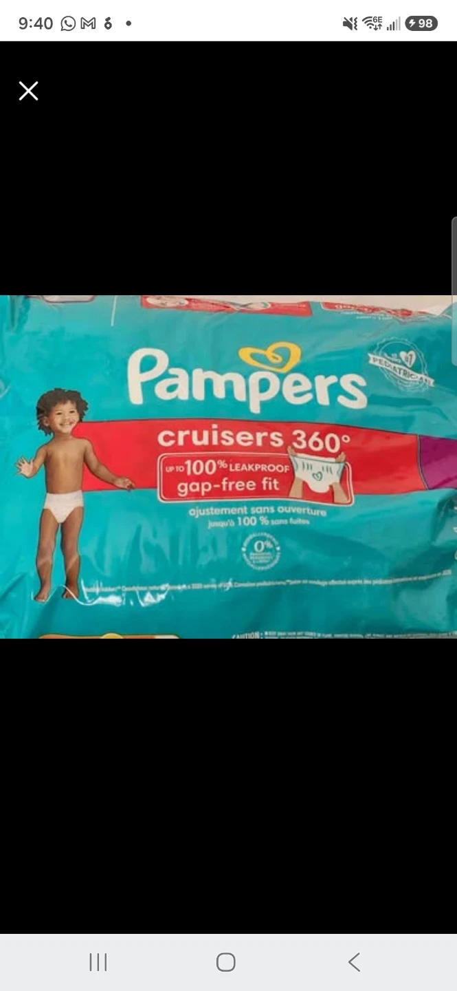 Huggies wipes and Pampers cruisers 360 -size 6