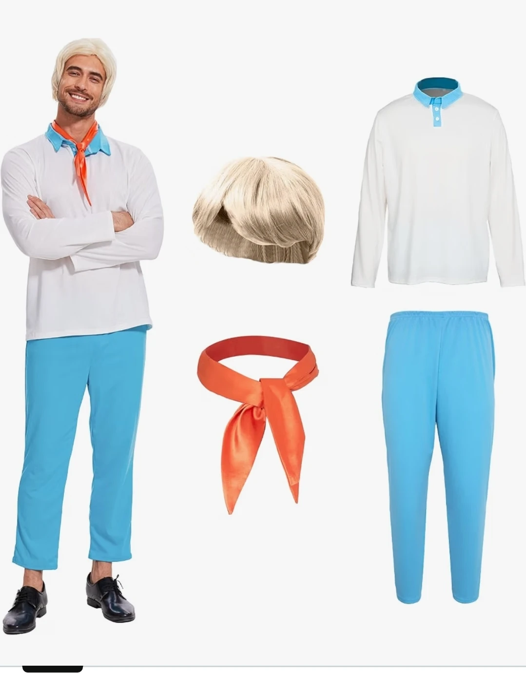NEW Adult Halloween costume Fred Jones Scooby-Doo - photo 2