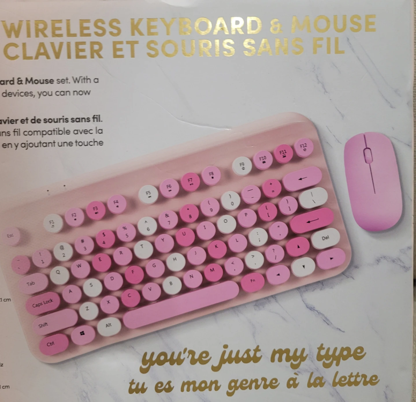 New xo poppy Wireless Keyboard and Mouse Set - Pink - photo 4