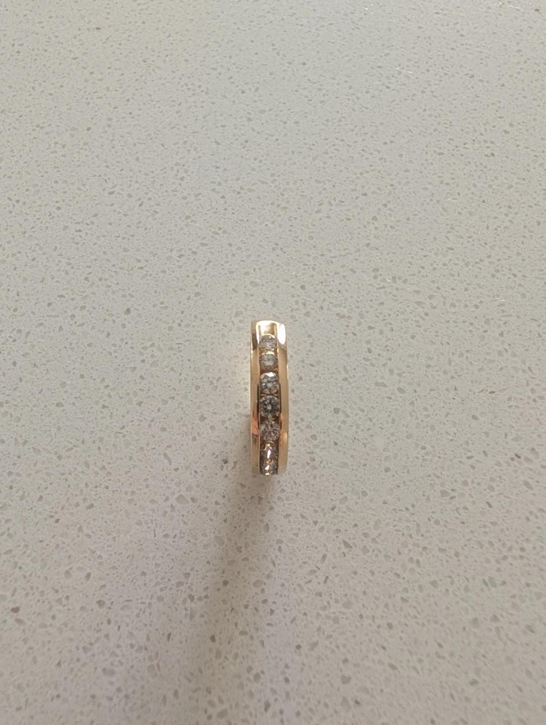 14K Carrot Gold Ring with diamond accents