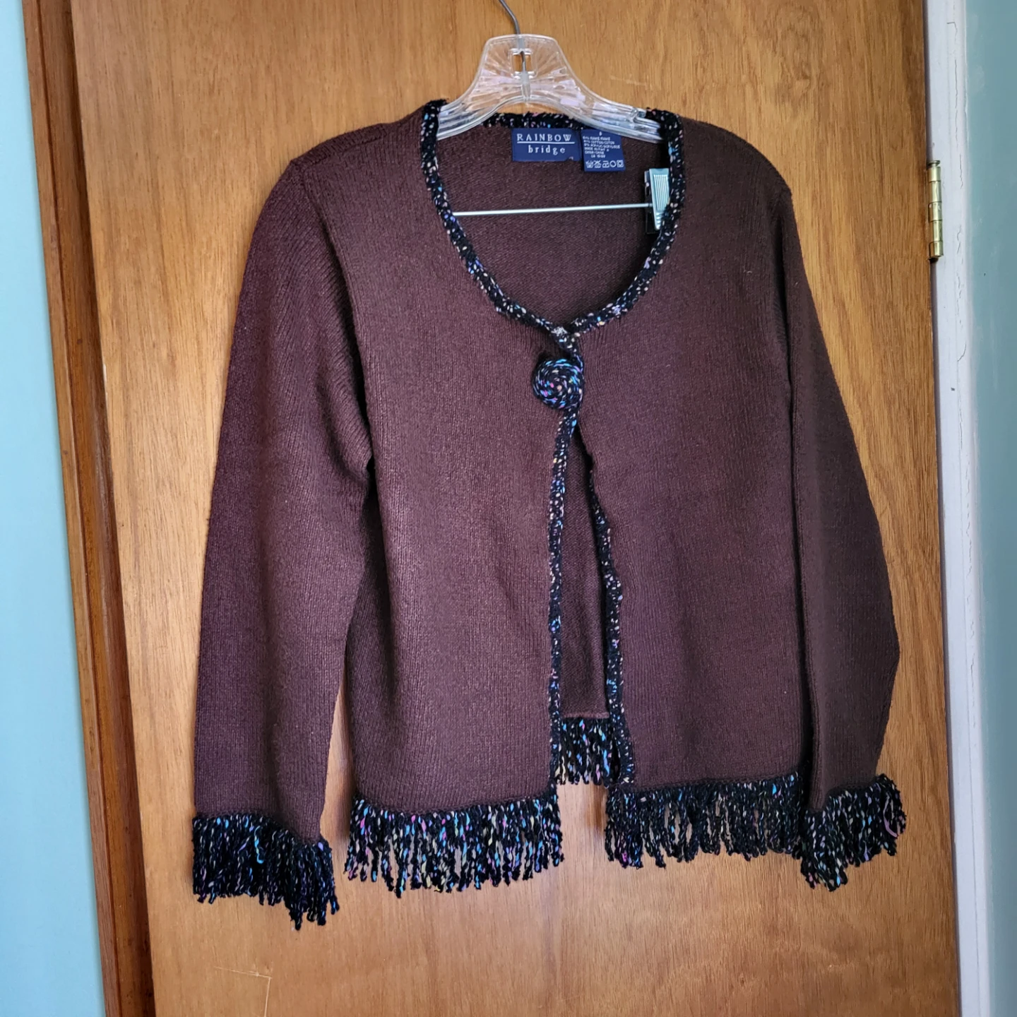 Rainbow Bridge Brown Knit Cardigan