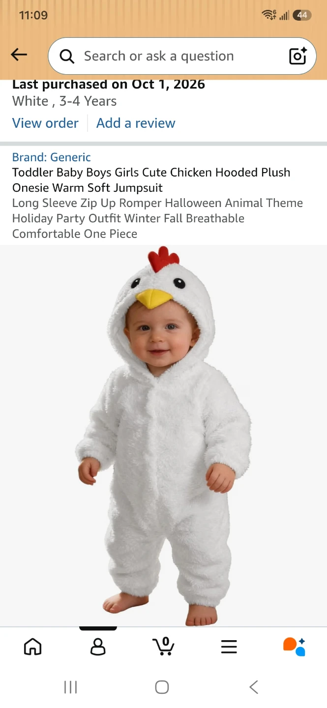 Brand New Toddler Chicken Costume - photo 5