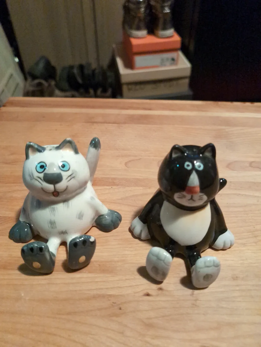 Ceramic Cat Salt and Pepper Shakers