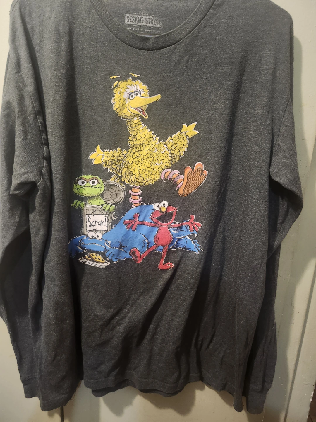 Vintage Sesame Street Long Sleeve Shirt XL