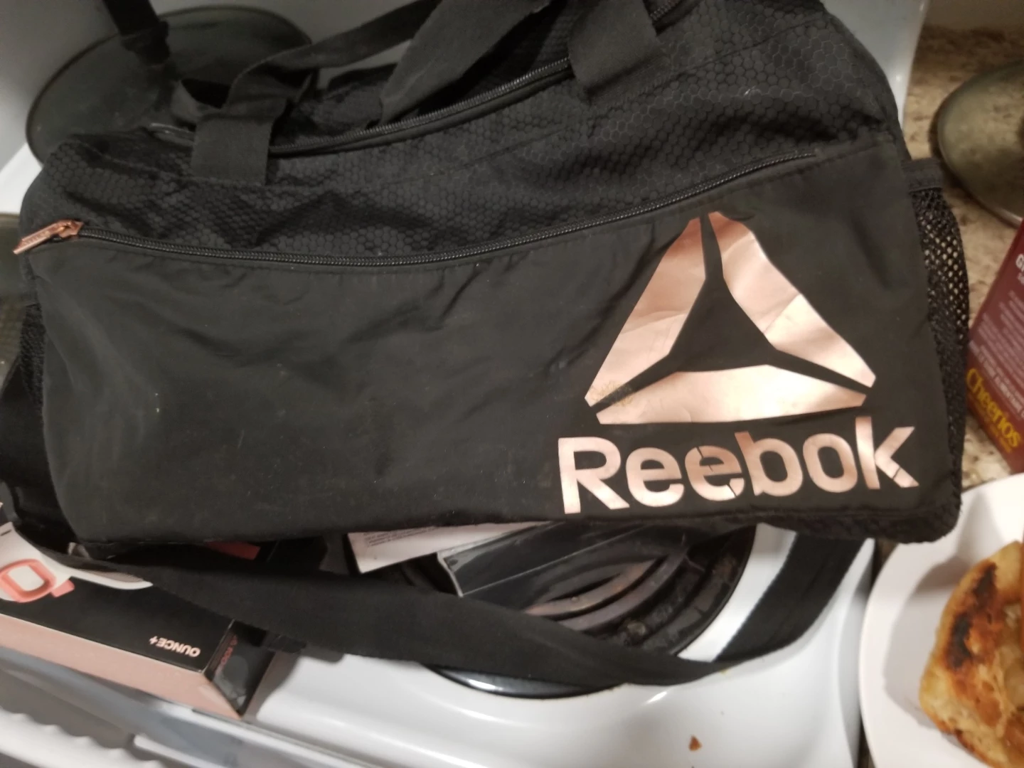 Reebok Black and Rose Gold Duffle Bag - photo 2
