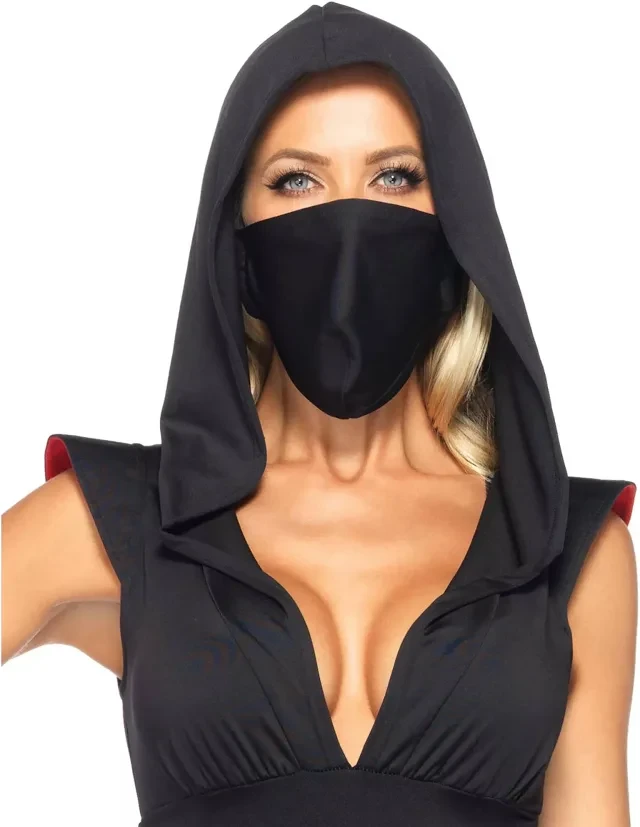NEW Black and Red Ninja Costume XS-S - photo 3