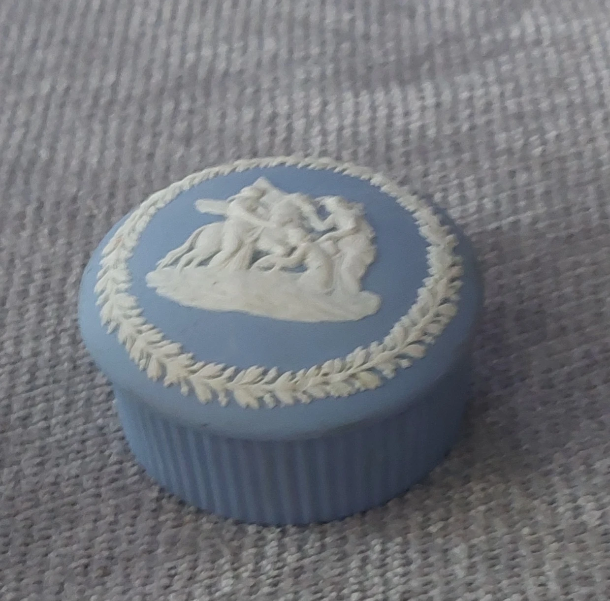 Wedgwood Jasperware Blue Trinket Box