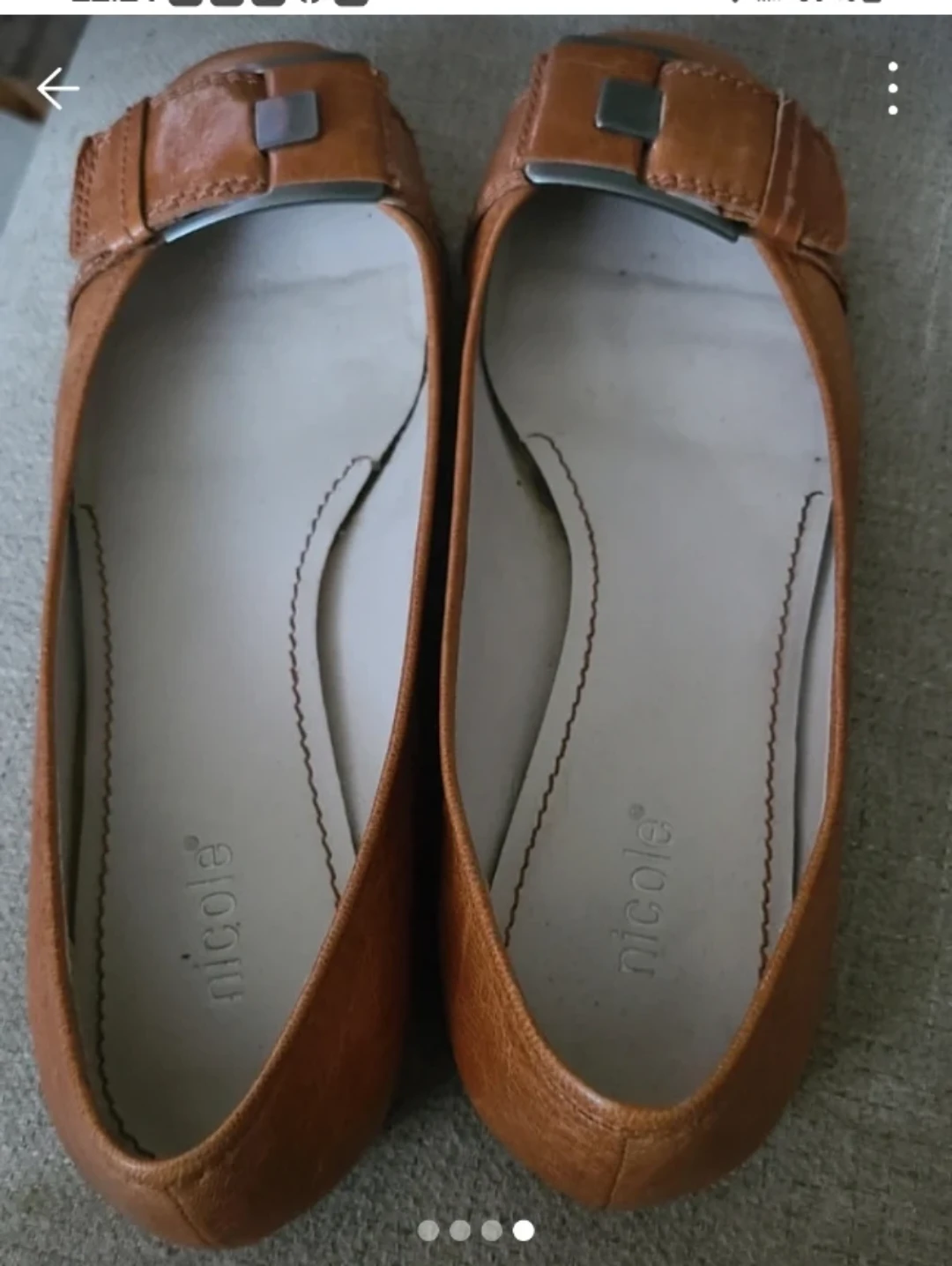 Nicole Tan Leather Ballet Flats - photo 4