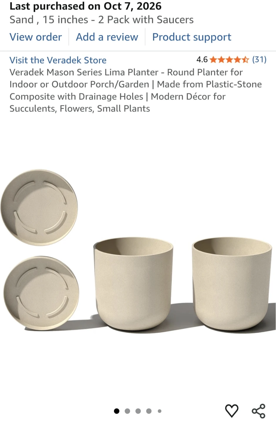 Veradek Mason Series Lima Planters - 15 inch - photo 2