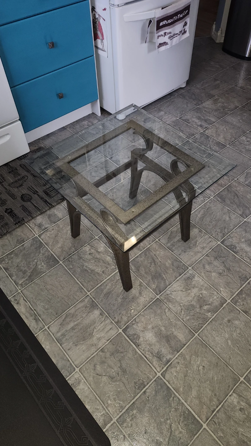 Glass Coffee and End Table Set