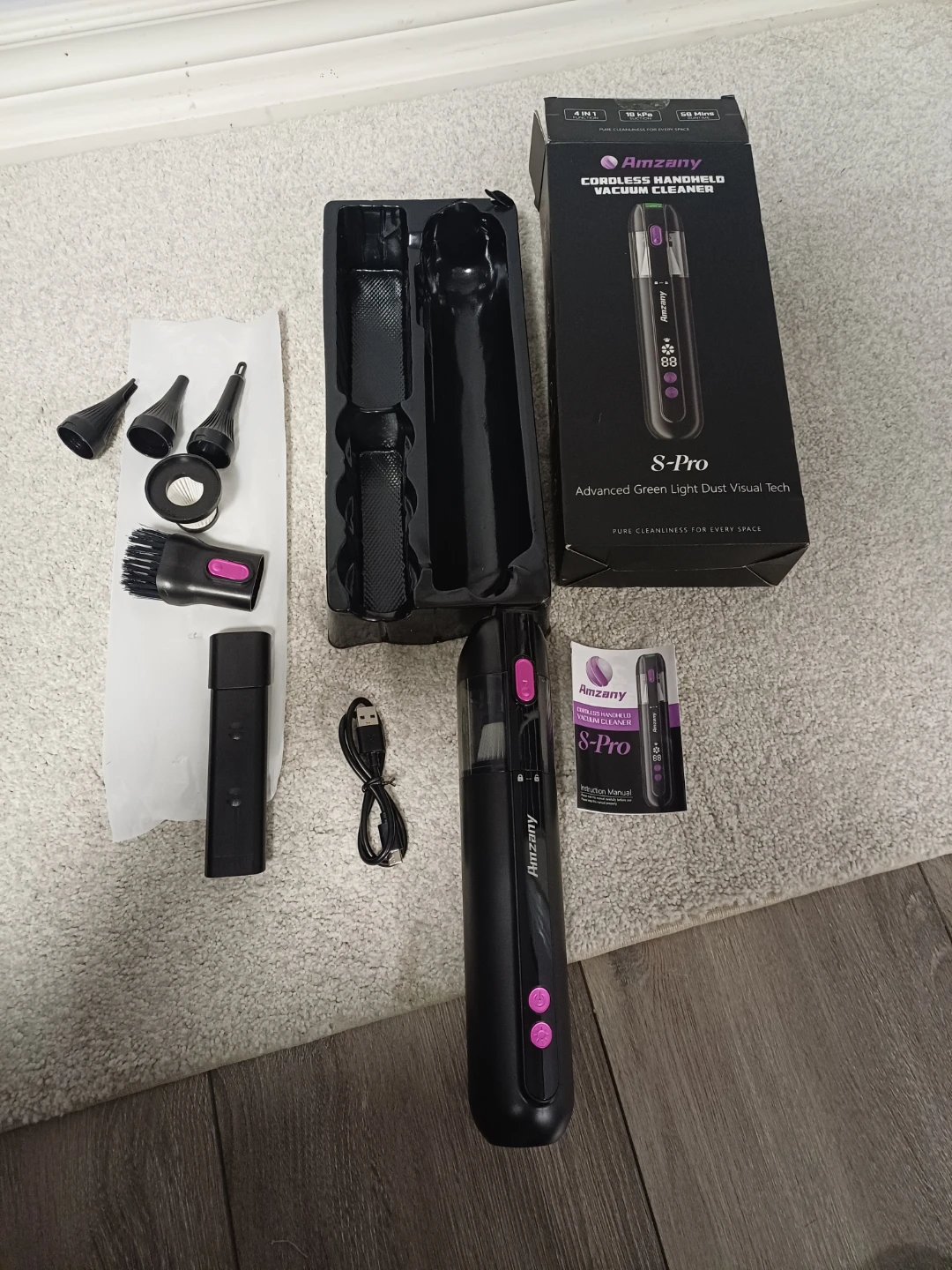 Amzany S-Pro Cordless Handheld Vacuum - photo 3