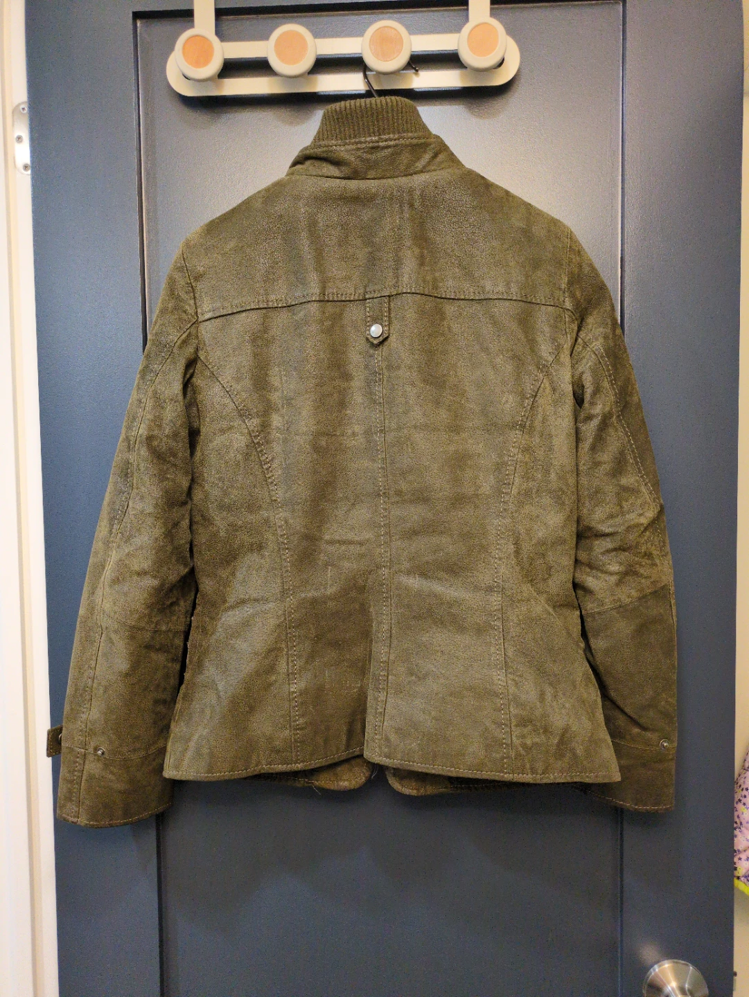 XXS Danier Olive Leather Jacket - photo 2