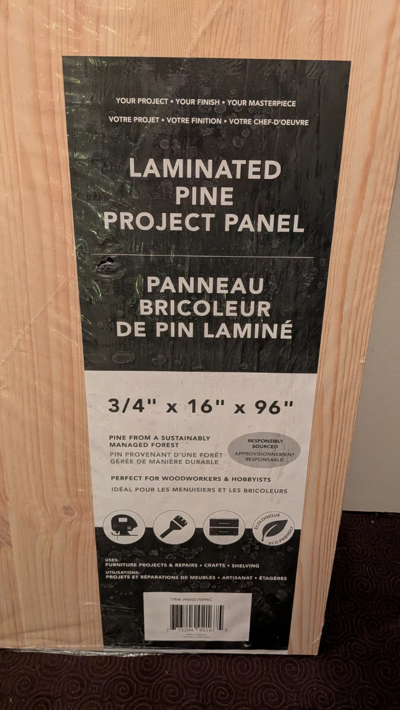 Three Laminated Pine Project Panel 3/4" x 16" x 96" - photo 2