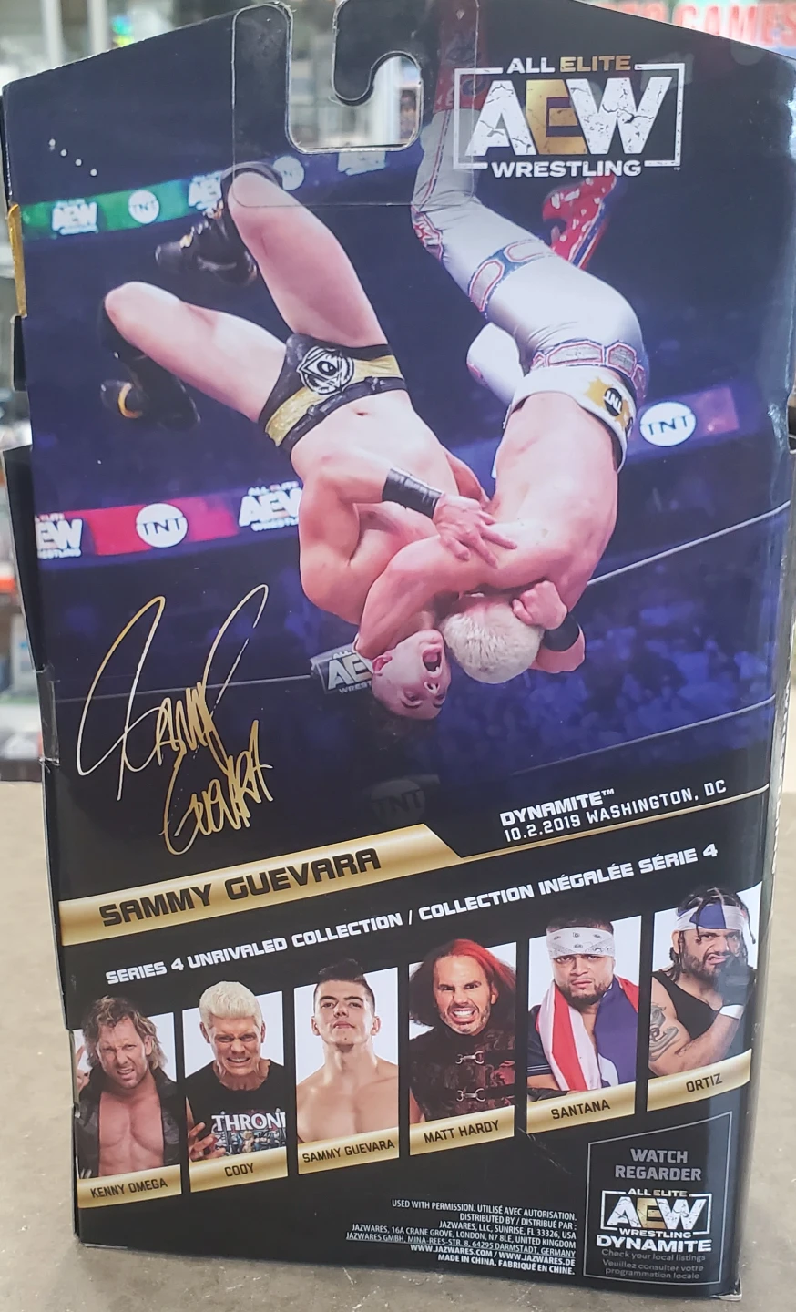 AEW Unrivaled Series 4 Sammy Guevara Action Figure - photo 2