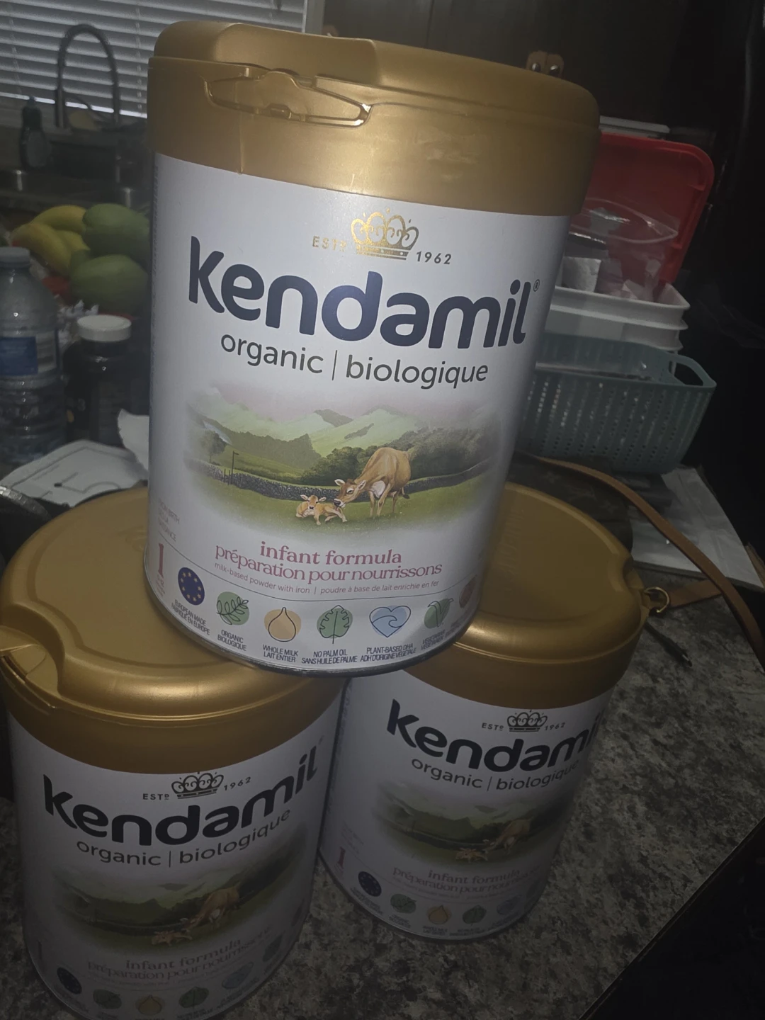 5 Tins of Kendamil Organic Infant Formula