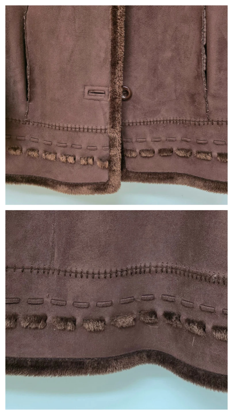 Novelti Brown Faux Suede Coat - photo 3