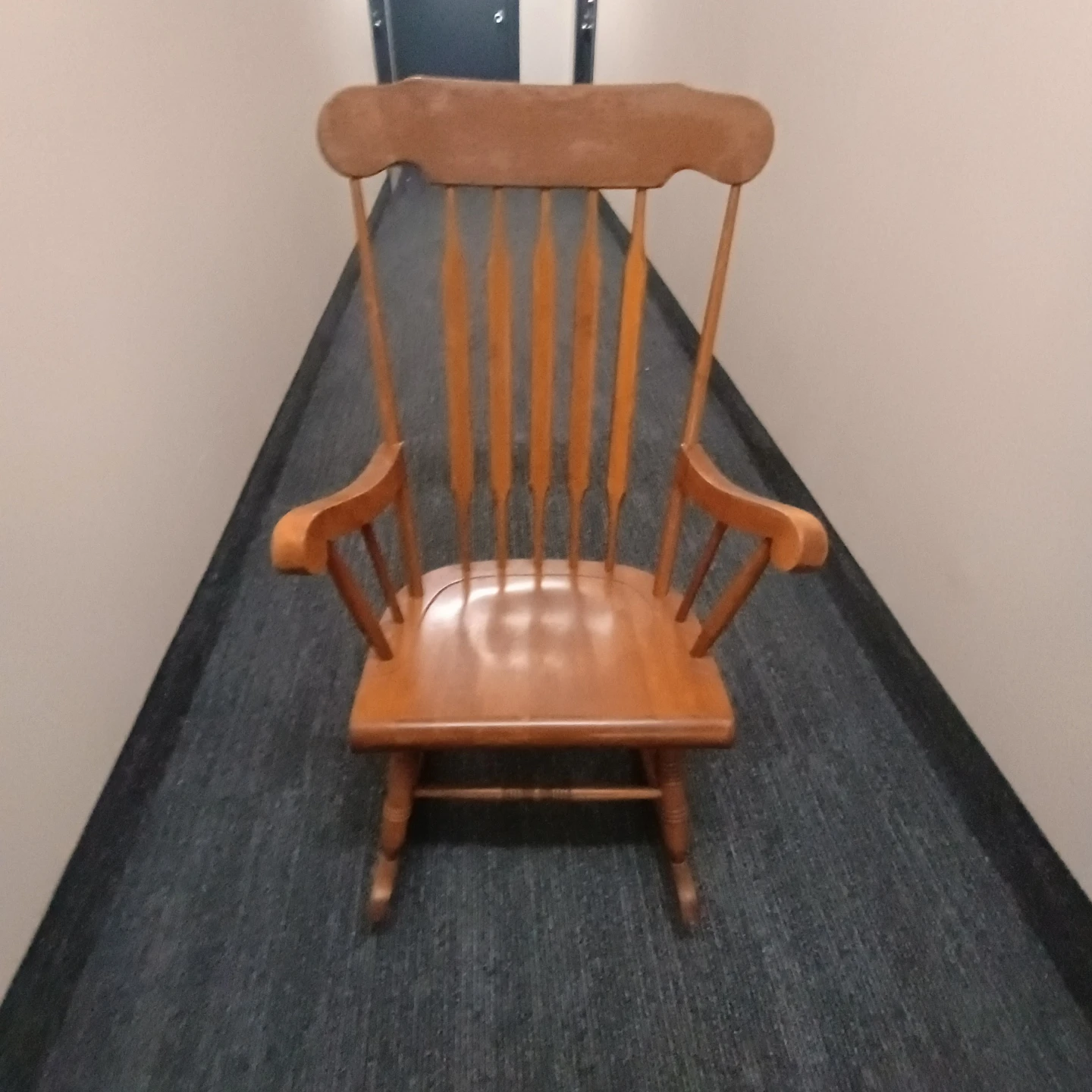 Classic wooden rocking chair