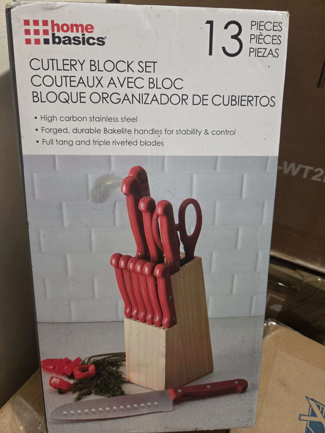 Home Basics 13-Piece Cutlery Block Set