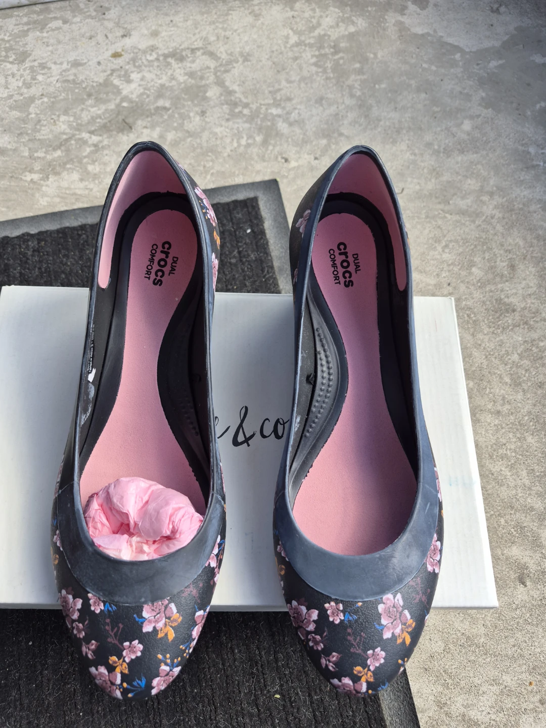 Crocs Women's Floral Wedge Heels