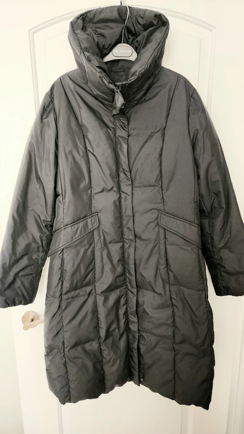 Cole Haan Black Down Puffer Coat - Large