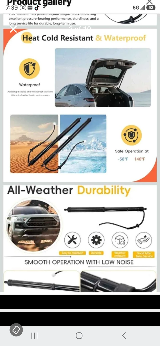 Mellderour Power Liftgate Struts for Toyota RAV4 - photo 3