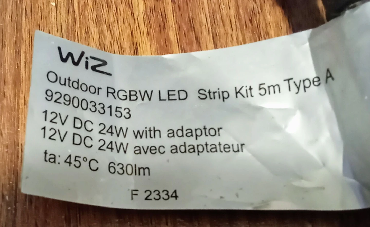 WiZ Outdoor RGBW LED Strip Kit 5m - photo 2