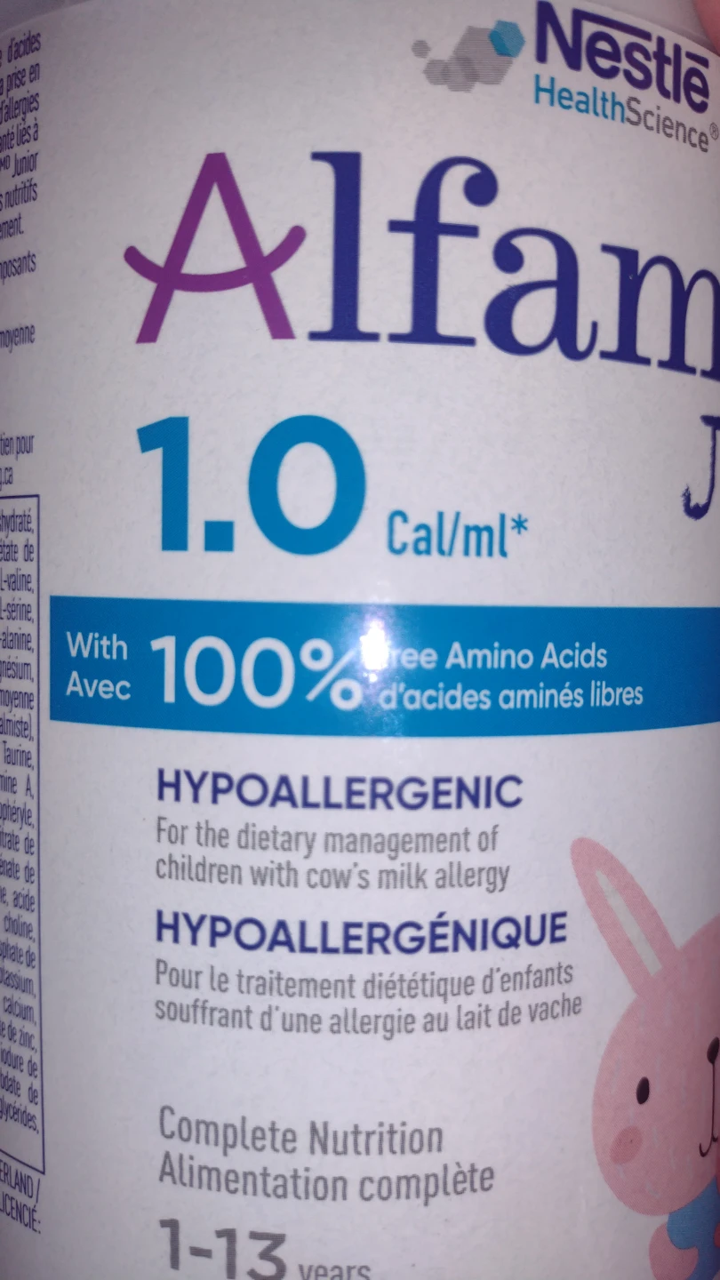2x Nestle Alfamino Junior Hypoallergenic Formula - photo 2