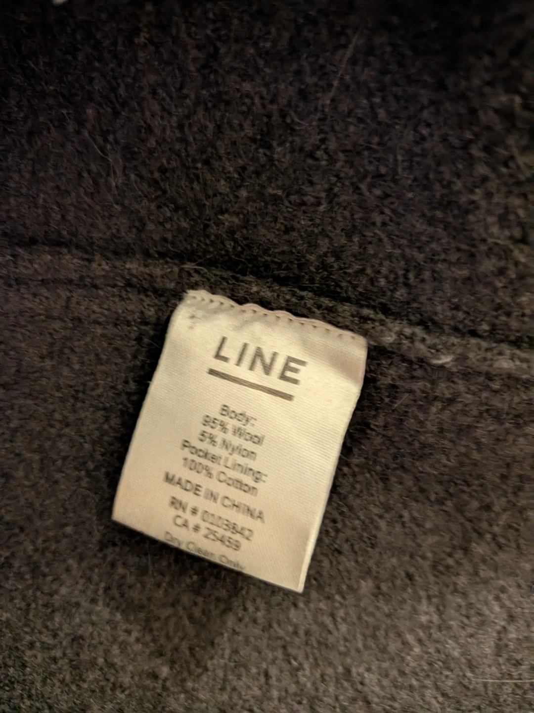 LINE Grey Wool-Blend Wrap Coat - photo 4