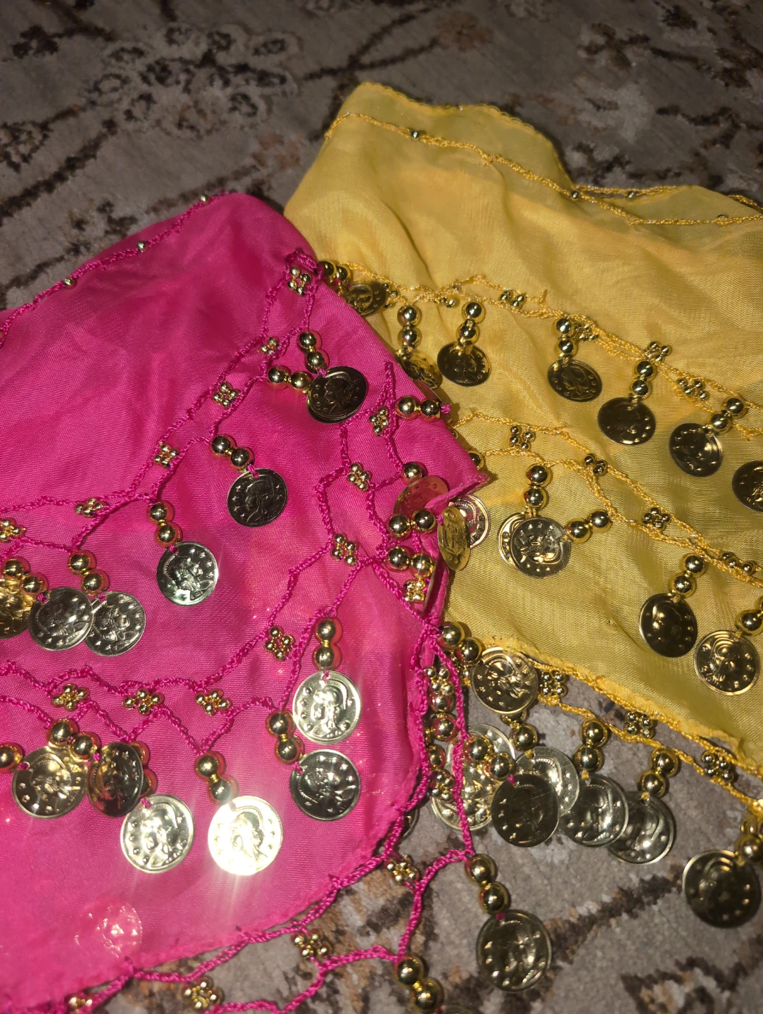 Two Belly Dance Hip Scarves - photo 2
