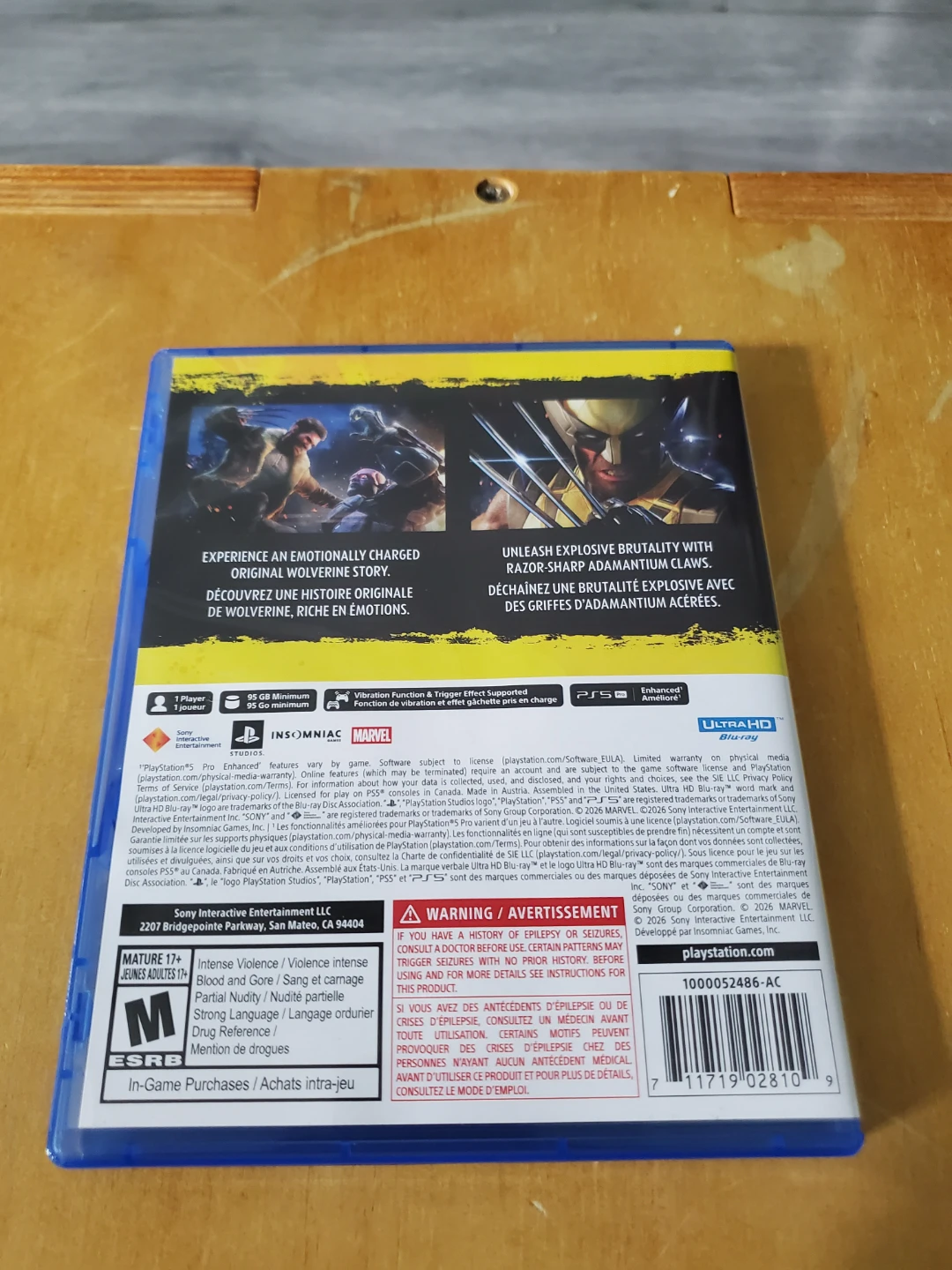 2 PlayStation 5 Games: Marvel Wolverine & Resident Evil - photo 3