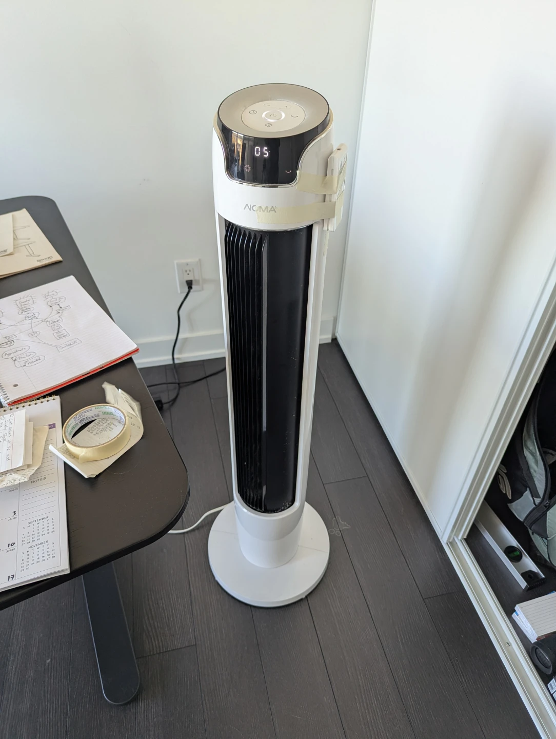 Noma White Tower Fan - photo 2