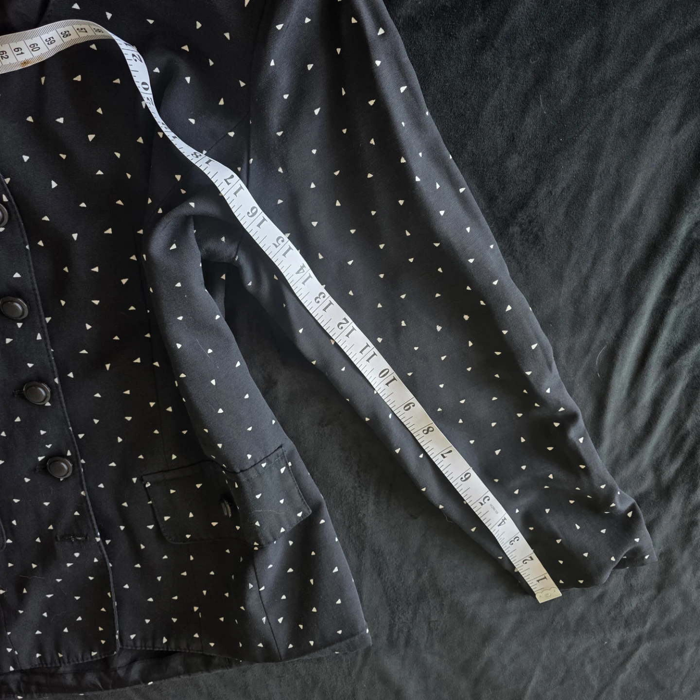 Vintage 80s Blazer Triangle Pattern Tailored look - photo 5