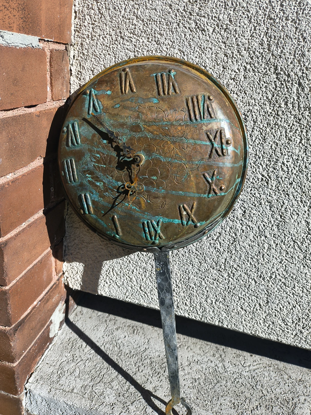 Rustic Copper Pan Wall Clock