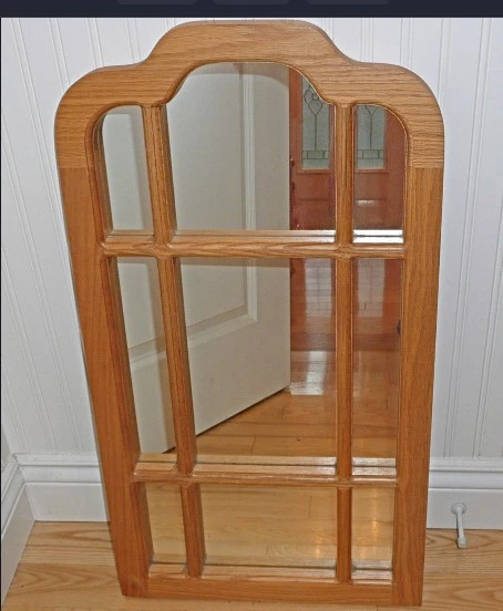 Oak Framed Window Mirror