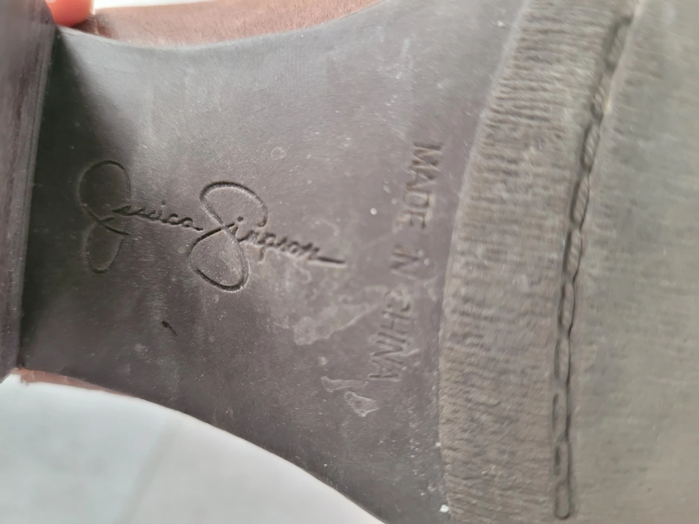 Jessica Simpson brown cowboy booties - photo 3