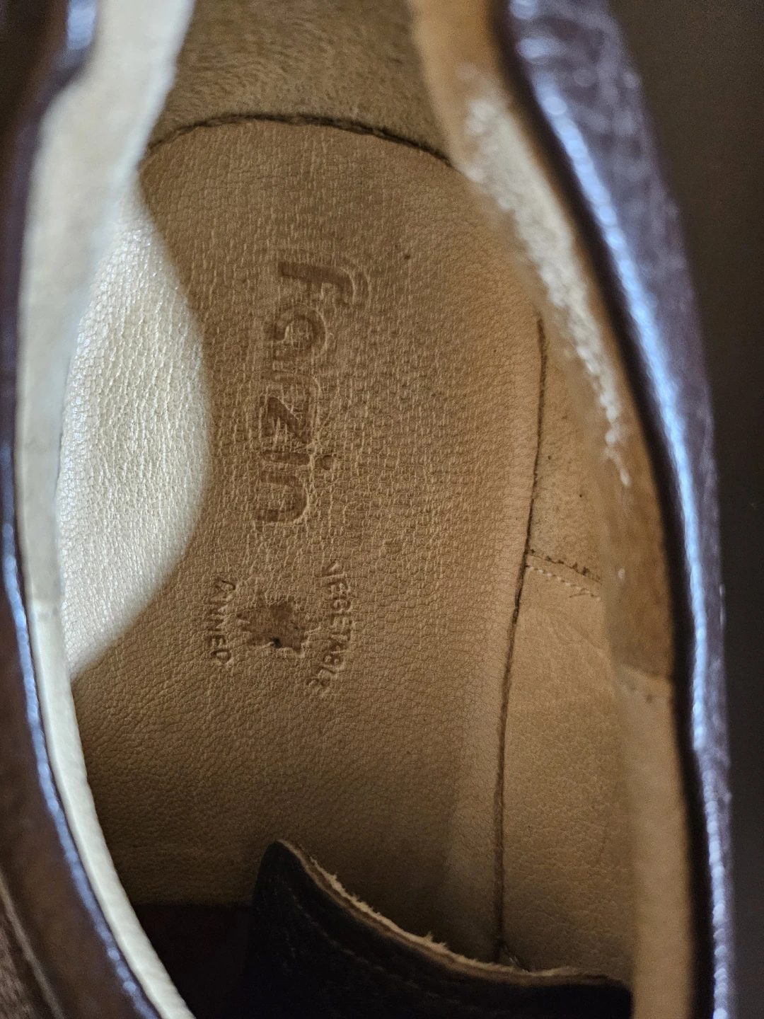 Farzin Brown Leather Shoes, size 10 - photo 4