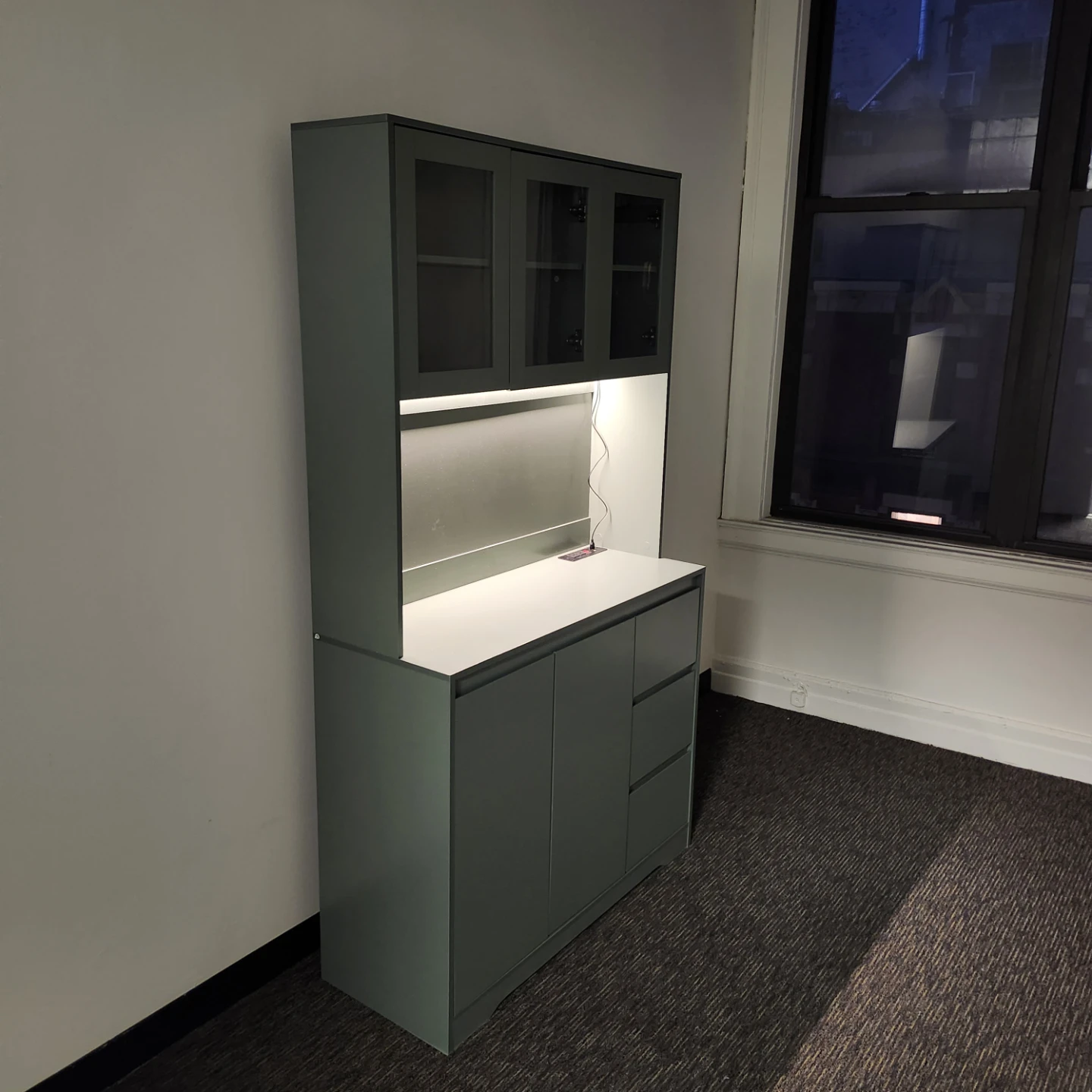 IKEA Enhet Kitchenette with Glass Doors - photo 2